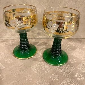 French Vintage Wine Glasses